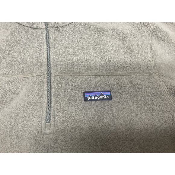 Patagonia Sweater Mens Small Olive Green 1/4 Zip Fleece Outdoor - Picture 4 of 10